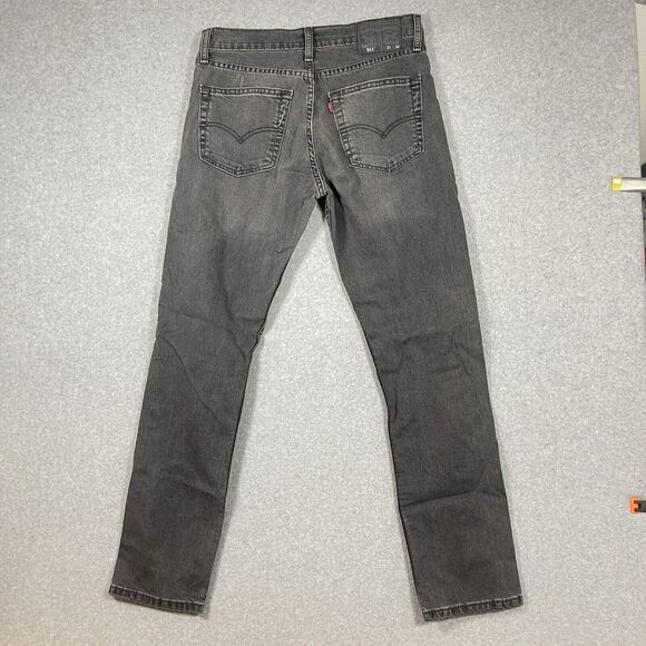 Levis 511 Jeans Mens (30x30)Black Slim Fit Low Rise Dark Wash Denim Stretch - Picture 4 of 16